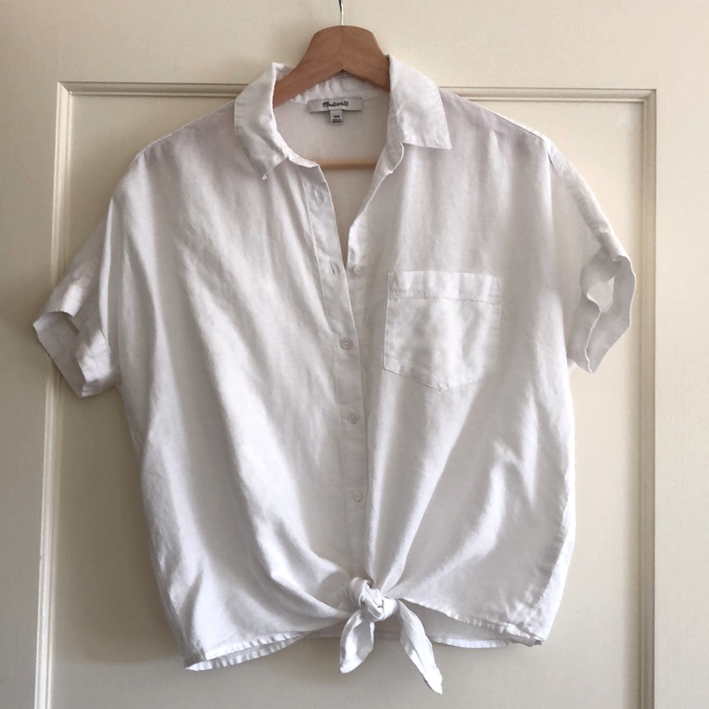 Madewell 100% cotton short sleeve button up
